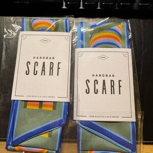 Fossil Multicolor Silk Handbag Scarf